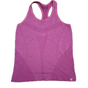 Champion Performance Vapor Purple Pink L Top Sleeveless Tank Top Racerback